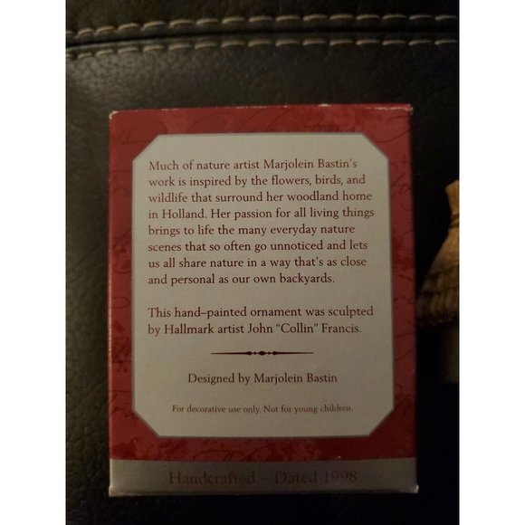 1998 HALLMARK KEEPSAKE ORNAMENT COUNTRY HOME NATURE'S SKETCHBOOK - Picture 3 of 5